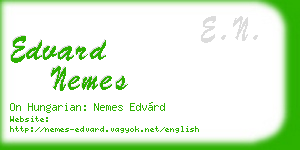 edvard nemes business card