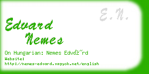 edvard nemes business card